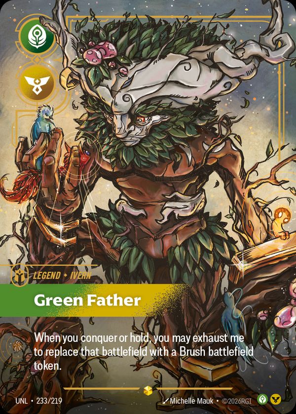 Ivern, Green Father (Overnumbered) — Riftbound card