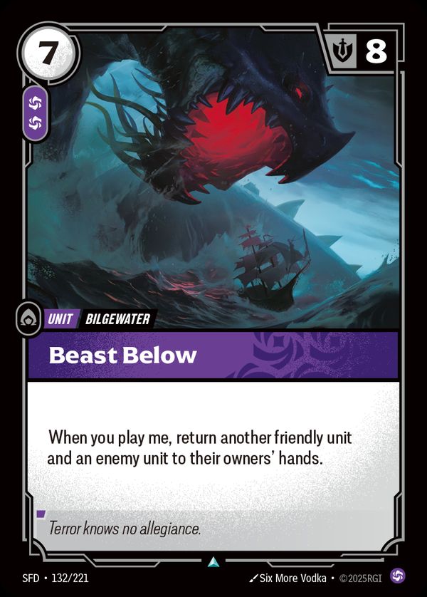 Beast Below — Riftbound card