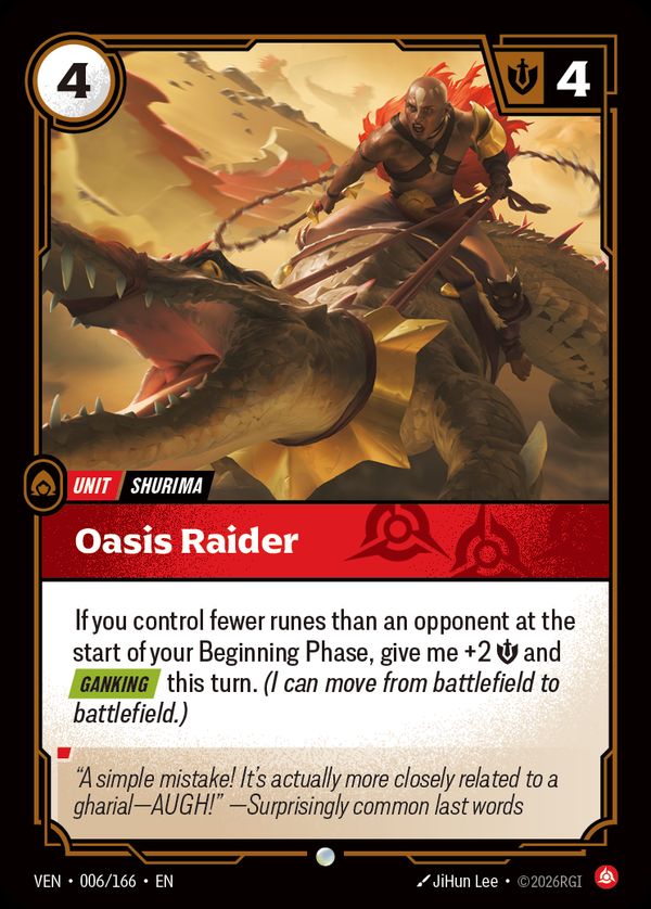 Oasis Raider — Riftbound card