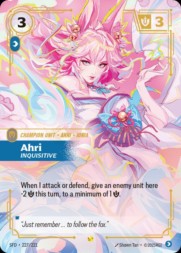 Ahri, Inquisitive (Overnumbered) — Riftbound card