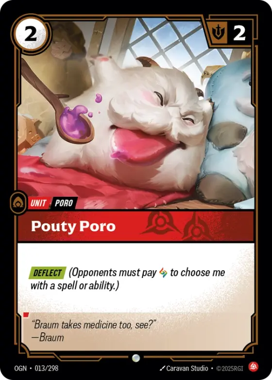 Pouty Poro OGN-013 Standard printing