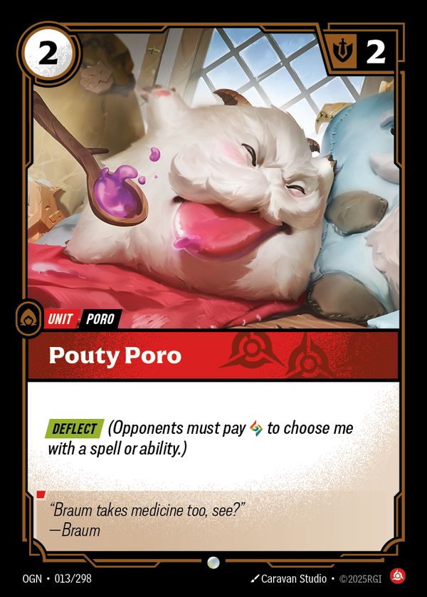 Pouty Poro — Riftbound card