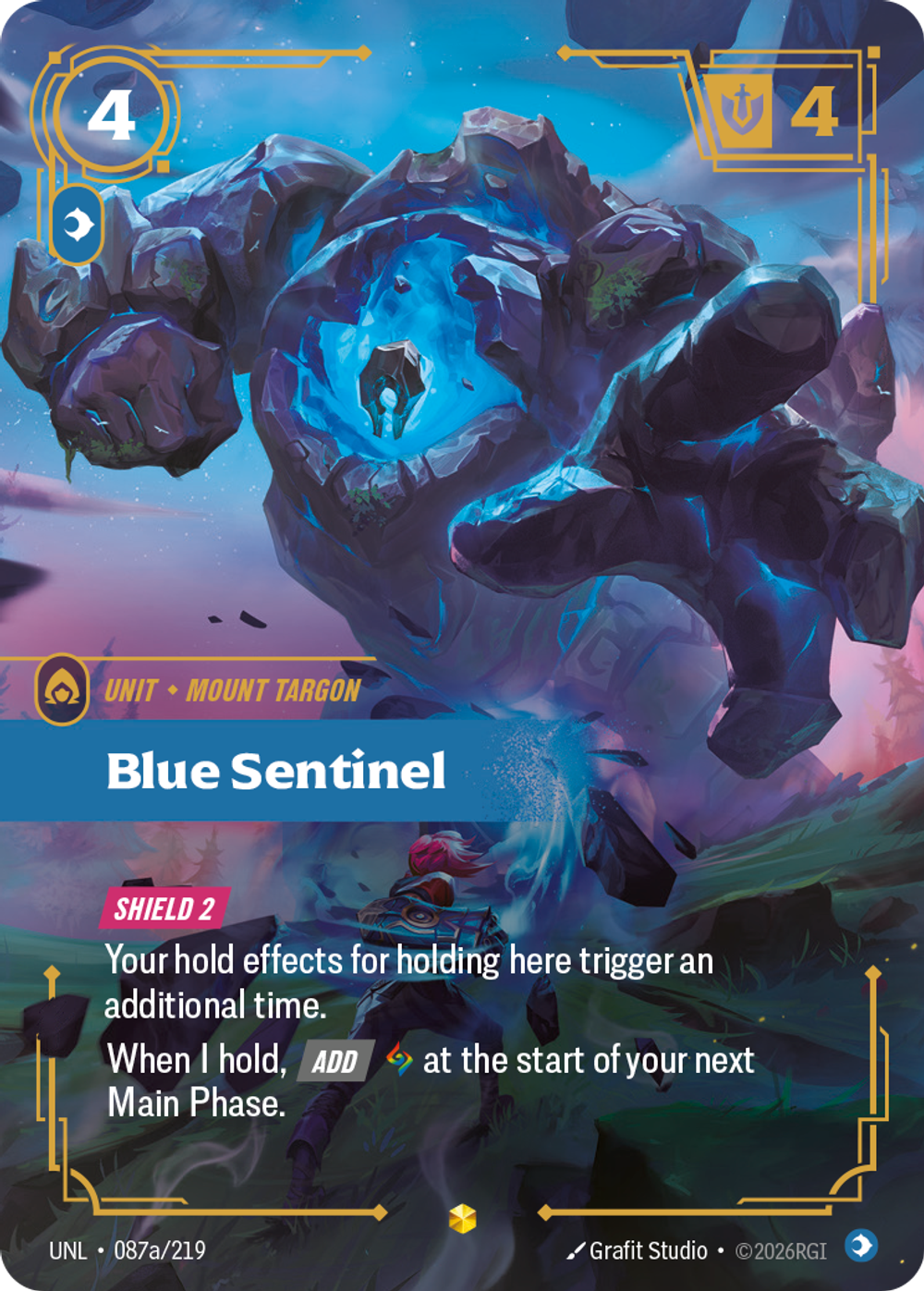 Blue Sentinel (Alternate Art)