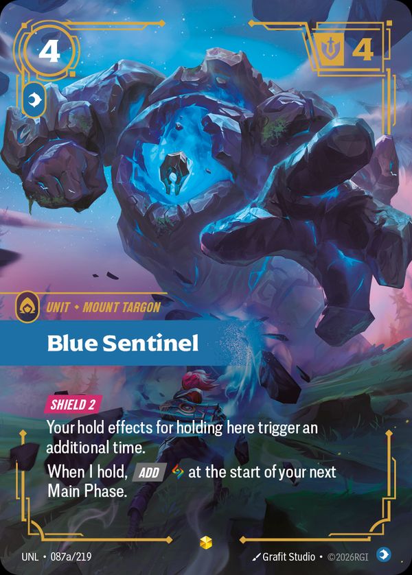 Blue Sentinel (Alternate Art) — Riftbound card
