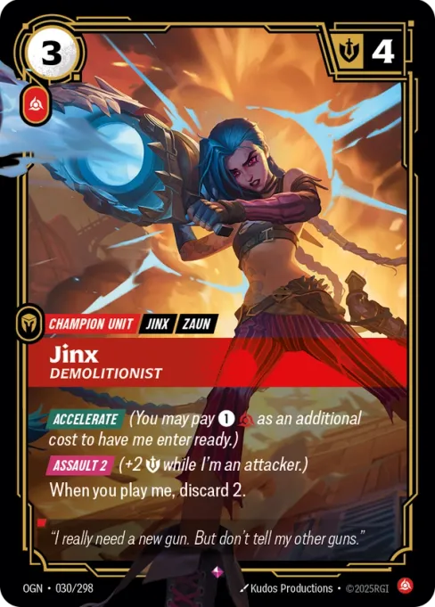 Jinx, Demolitionist, OGN-030/298