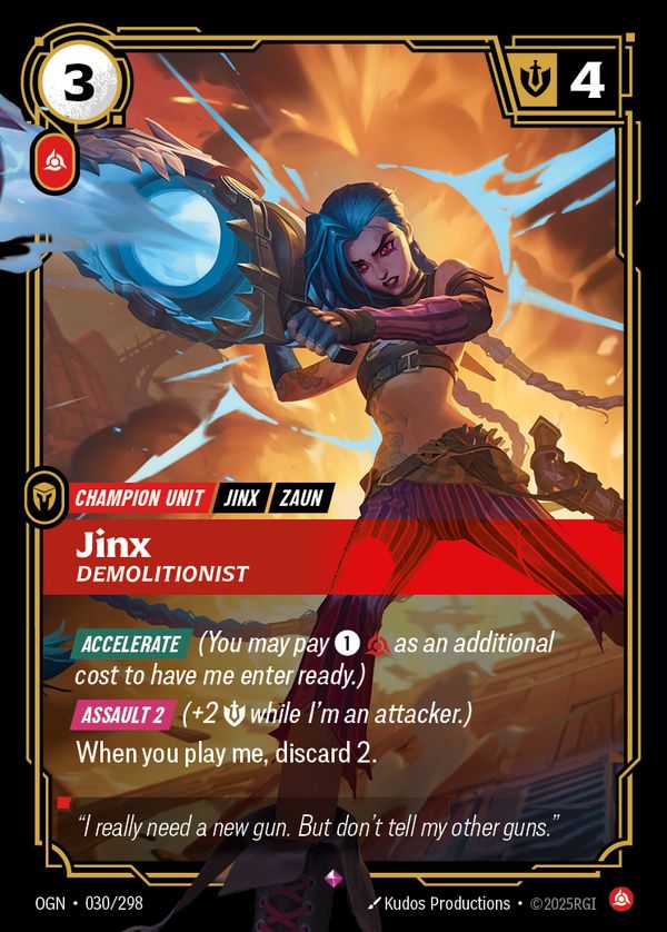 Jinx, Demolitionist — Riftbound card