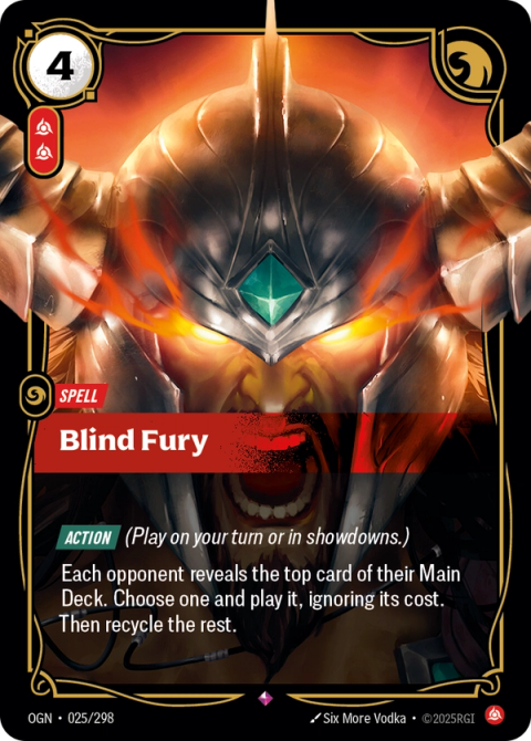 Blind Fury — Origins #025, art by Six More Vodka