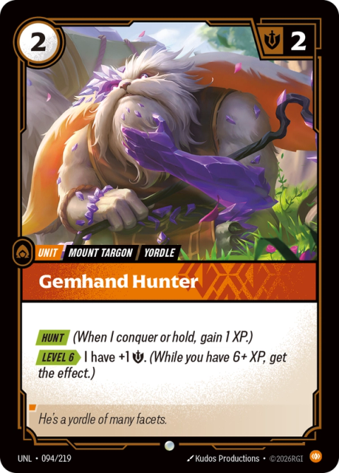Gemhand Hunter — Unleashed #094, art by Kudos Productions