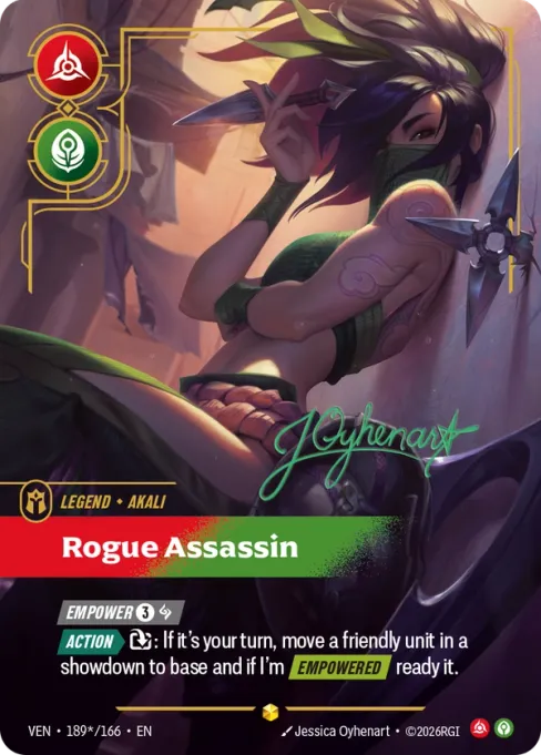 Akali, Rogue Assassin, VEN-189*/166