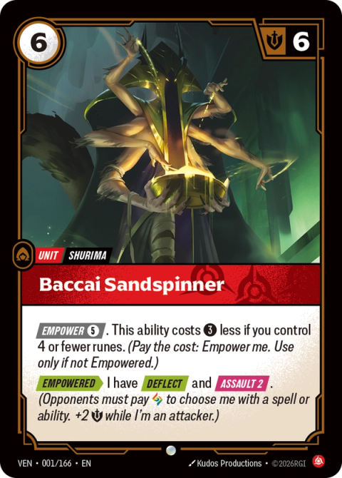 Baccai Sandspinner — Vendetta #001, art by Kudos Productions