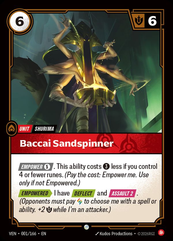 Baccai Sandspinner — Riftbound card