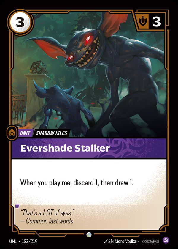 Evershade Stalker — Riftbound card