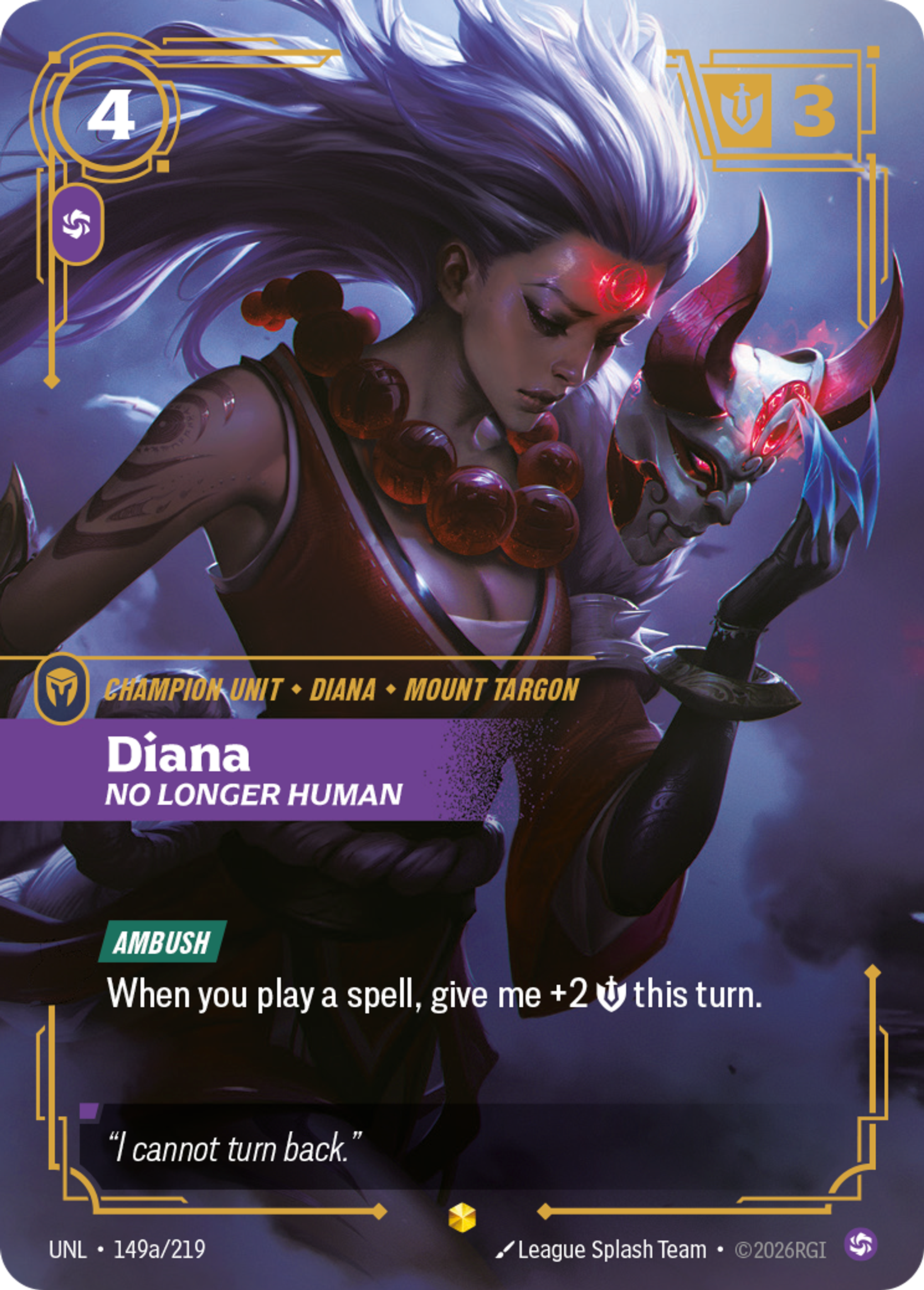 Diana, No Longer Human