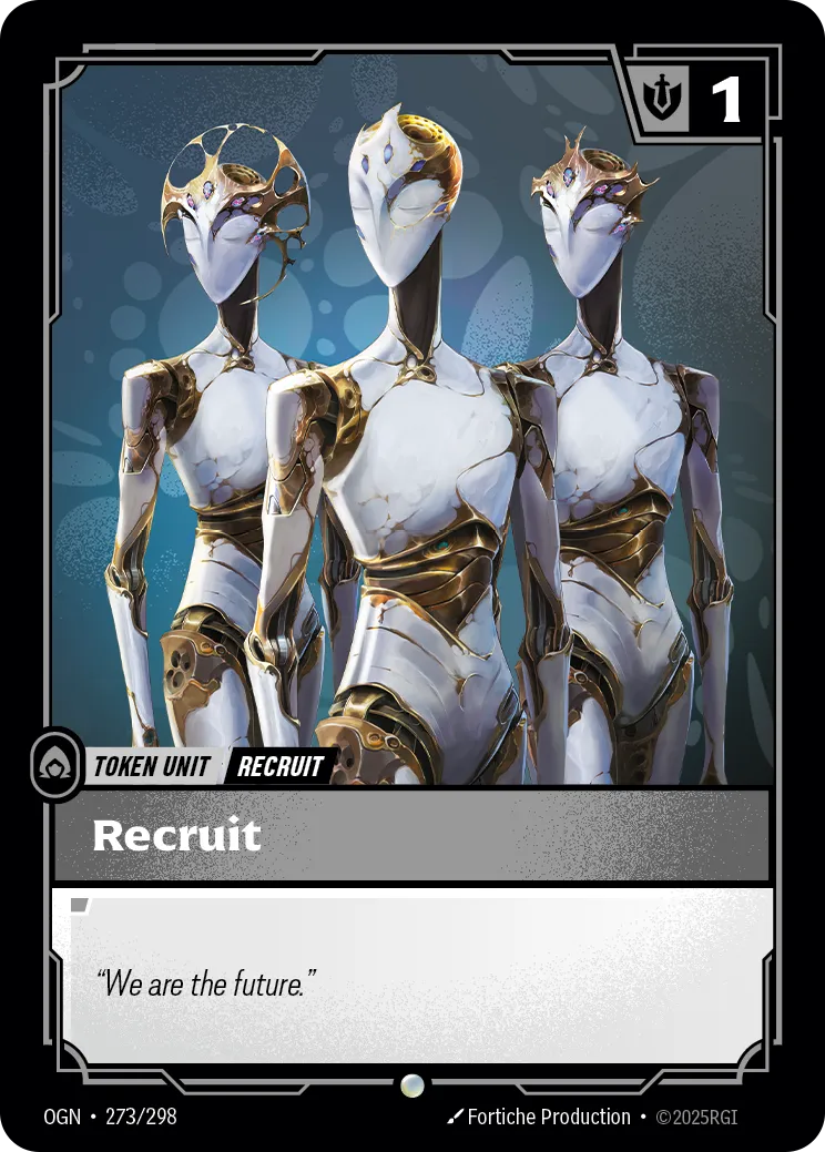 Recruit (273) // Buff, a Token card from Origins