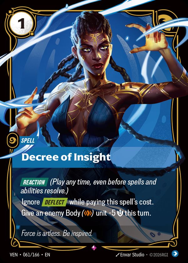 Decree of Insight — Riftbound card