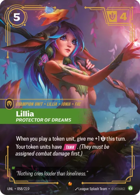 Lillia, Protector of Dreams, UNL-058/219