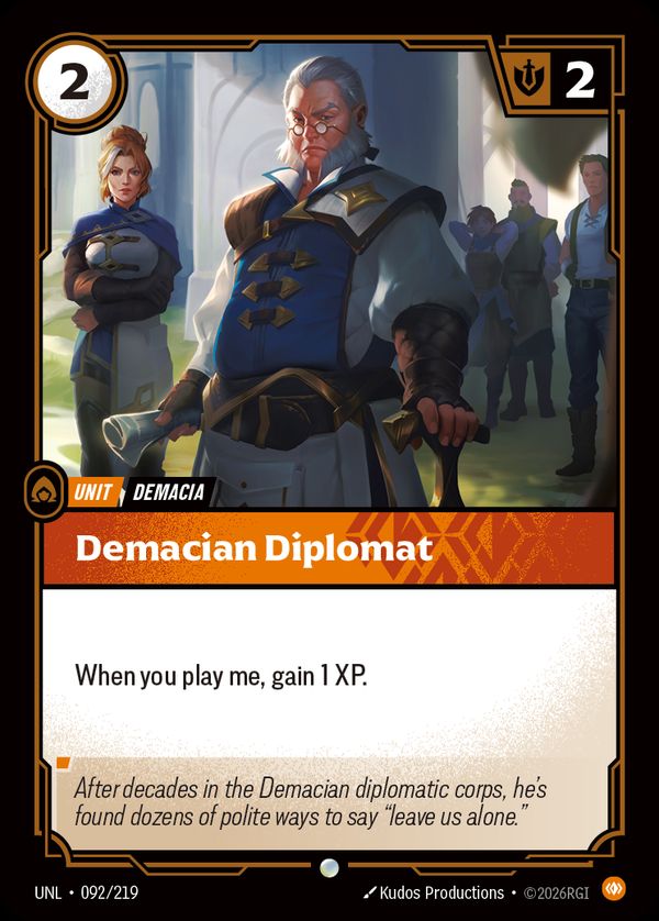 Demacian Diplomat — Riftbound card