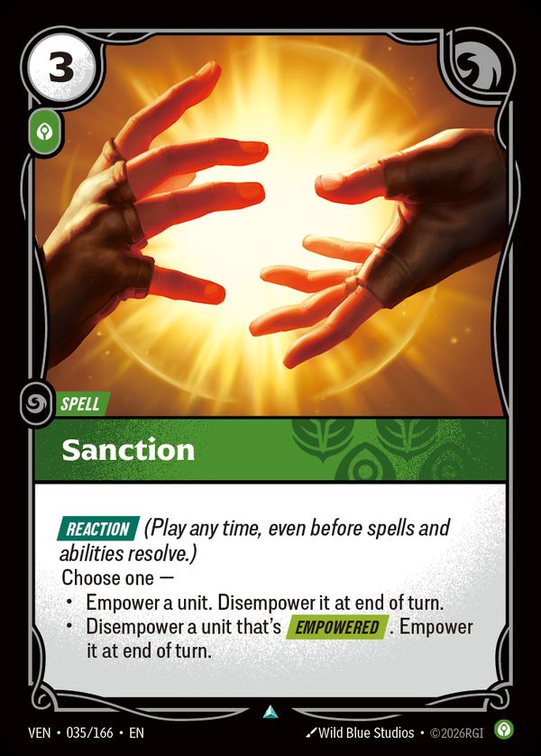 Sanction — Riftbound card