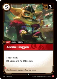 Arena Kingpin, Riftbound Organized Play Promotional Cards