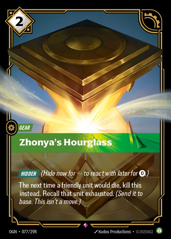 Zhonya's Hourglass — Riftbound card