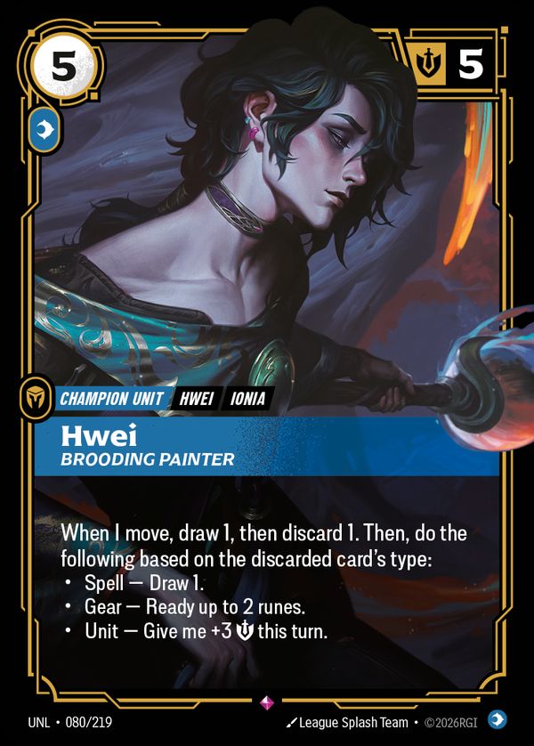 Hwei, Brooding Painter — Riftbound card