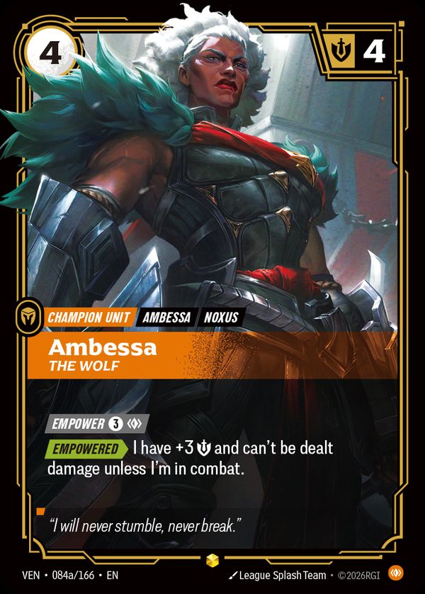 Ambessa, The Wolf (Alternate Art) — Riftbound card