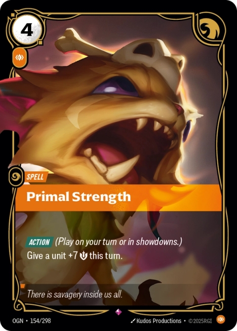 Primal Strength — Origins #154, art by Kudos Productions