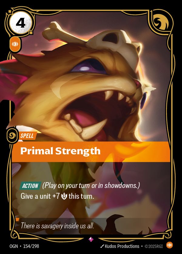 Primal Strength — Riftbound card
