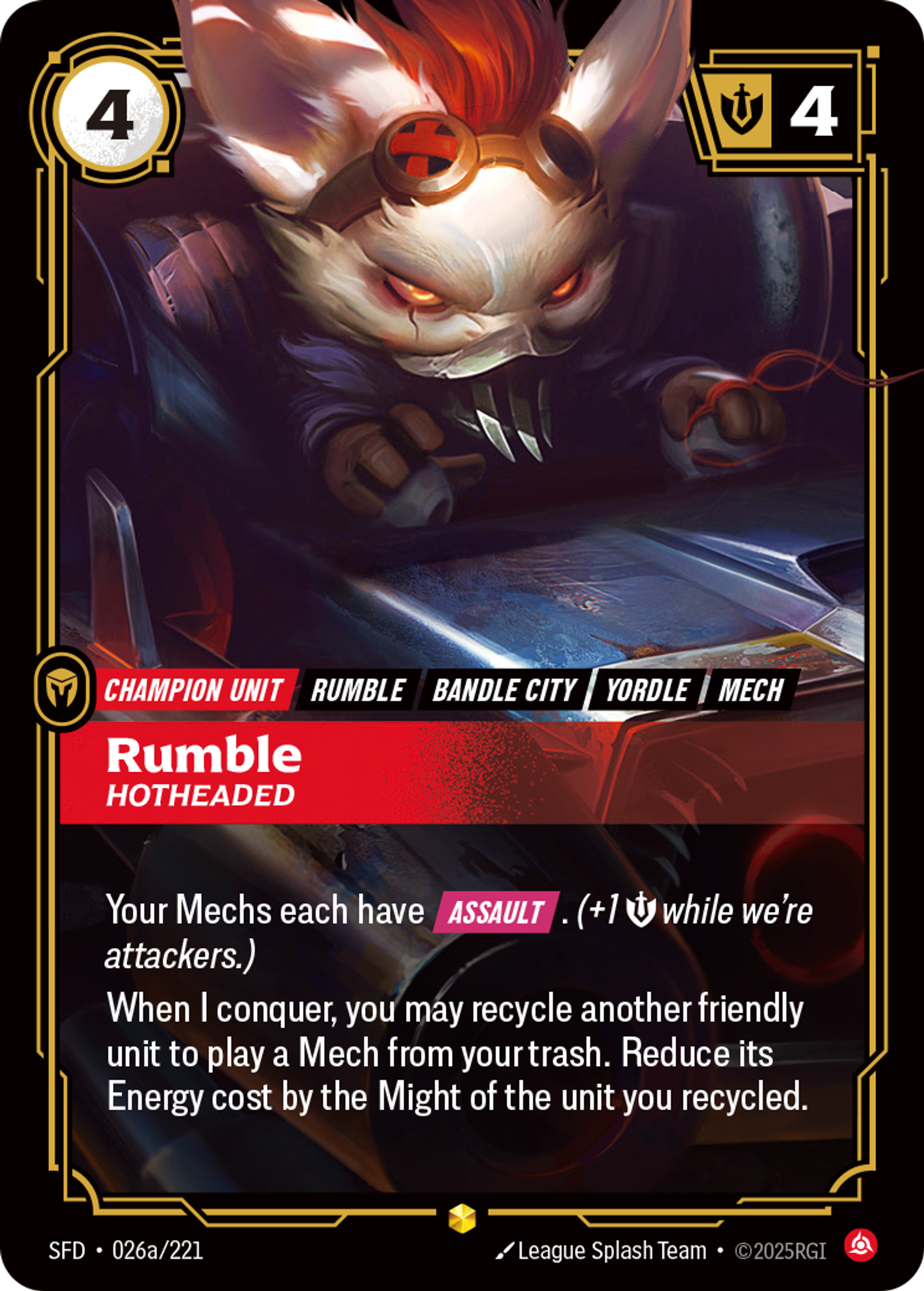Rumble, Hotheaded