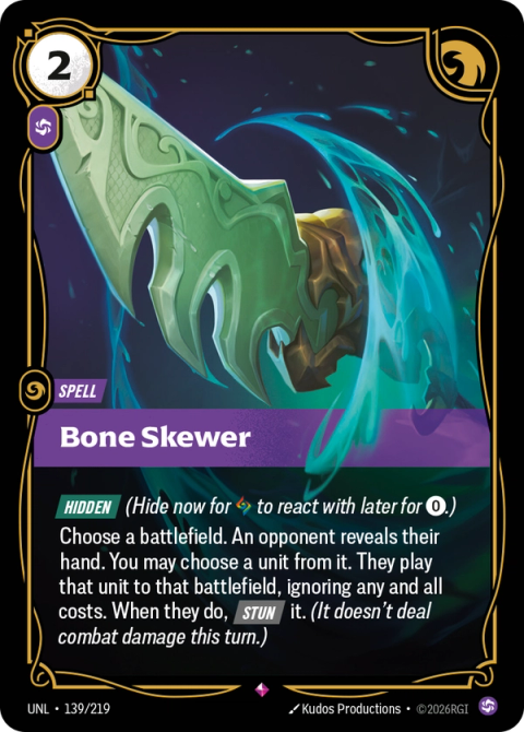 Bone Skewer — Unleashed #139, art by Kudos Productions