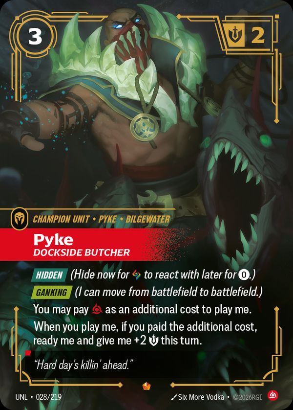 Pyke, Dockside Butcher — Riftbound card