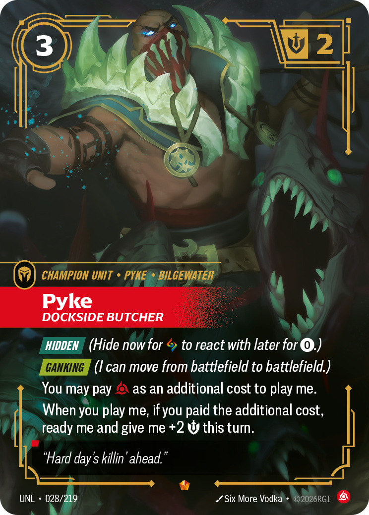 Pyke, Dockside Butcher