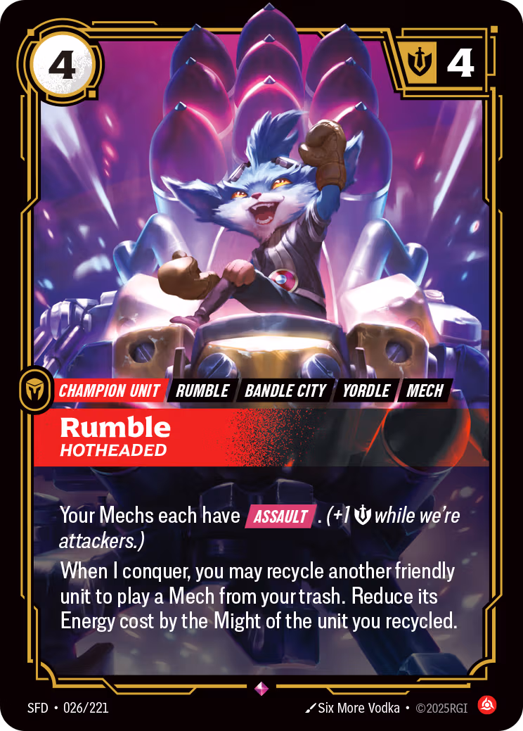 Rumble, Hotheaded