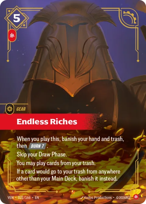 Endless Riches VEN-022 영어판 카드 이미지