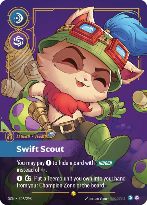 Teemo - Swift Scout (Overnumbered) — Origins #307, art by Jordan Yoon