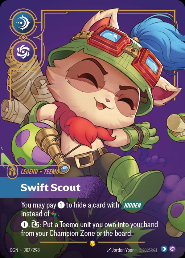 Teemo, Swift Scout (Overnumbered) — Riftbound card