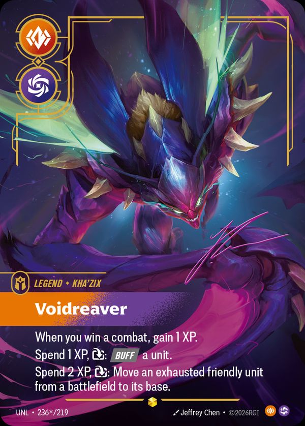 Kha'Zix, Voidreaver (Signature) — Riftbound card