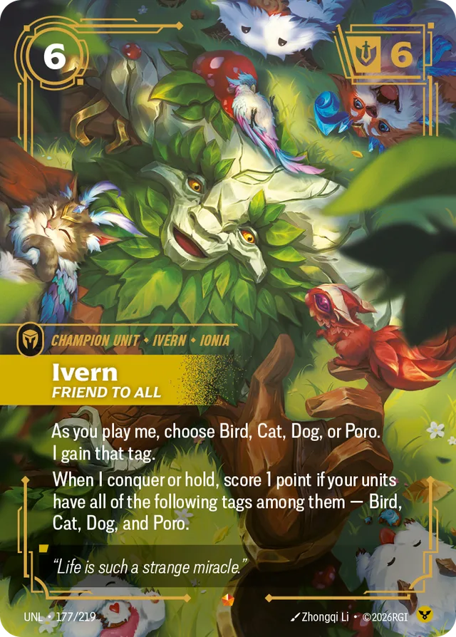 Ivern, Friend to All Riftbound card (UNL-177/219)