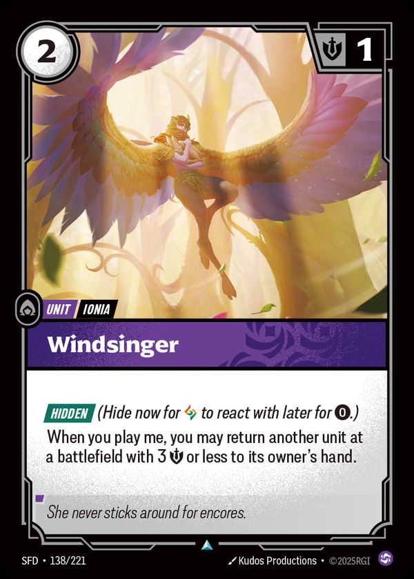 Windsinger — Riftbound card