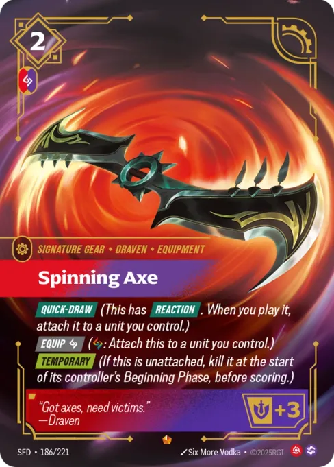Spinning Axe, SFD-186/221