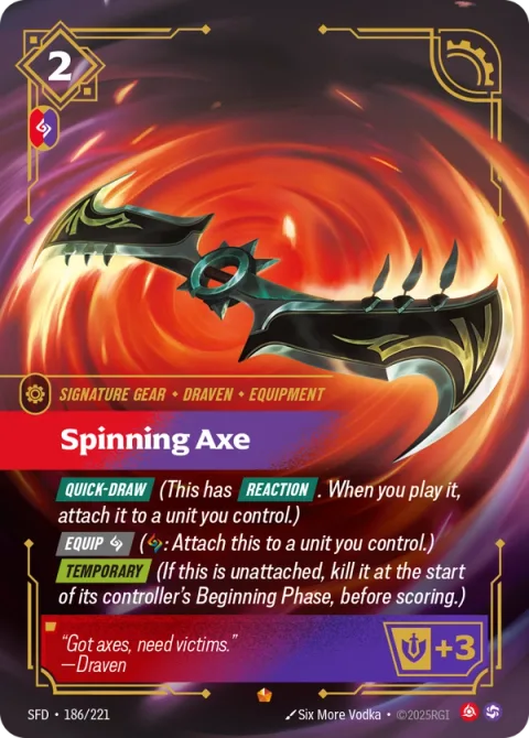 Spinning Axe SFD-186 영어판 카드 이미지