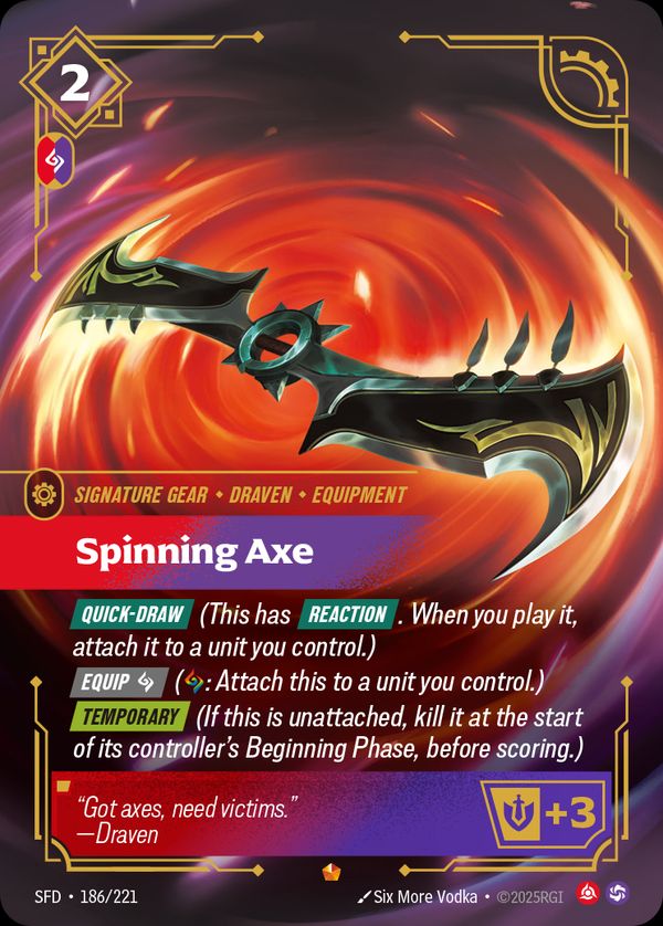 Spinning Axe — Riftbound card