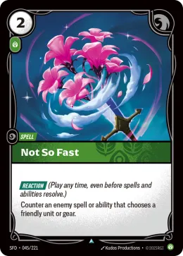 Not So Fast