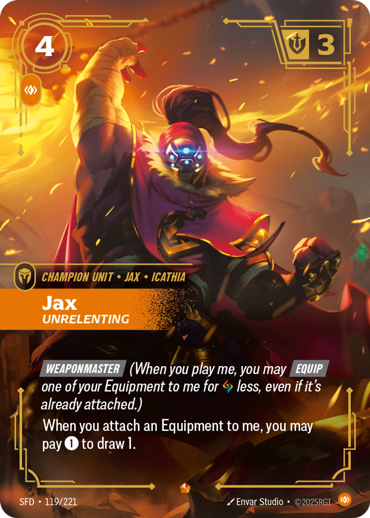 Jax, Unrelenting
