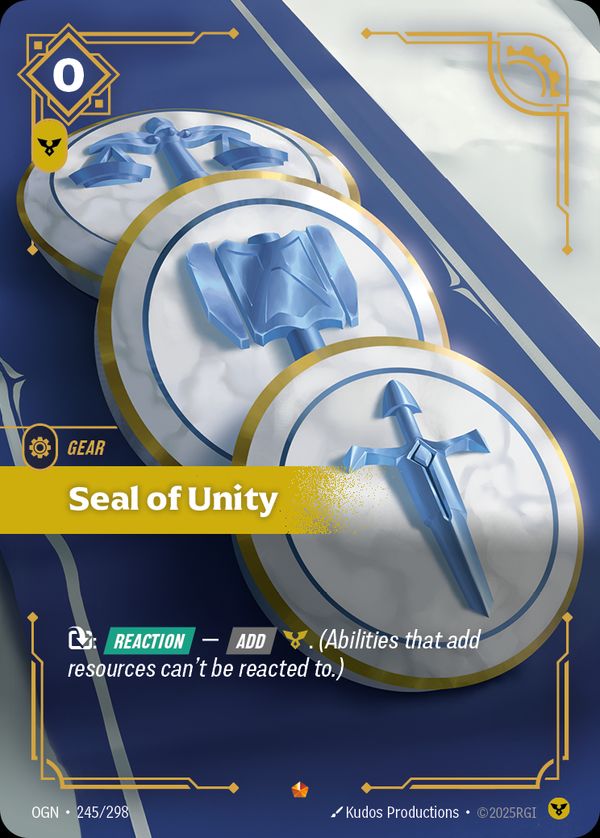 Seal of Unity — Riftbound card