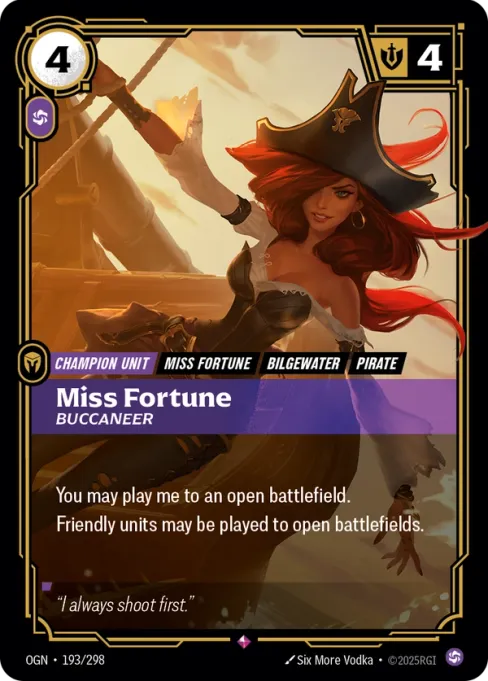 Miss Fortune, Buccaneer, OGN-193/298