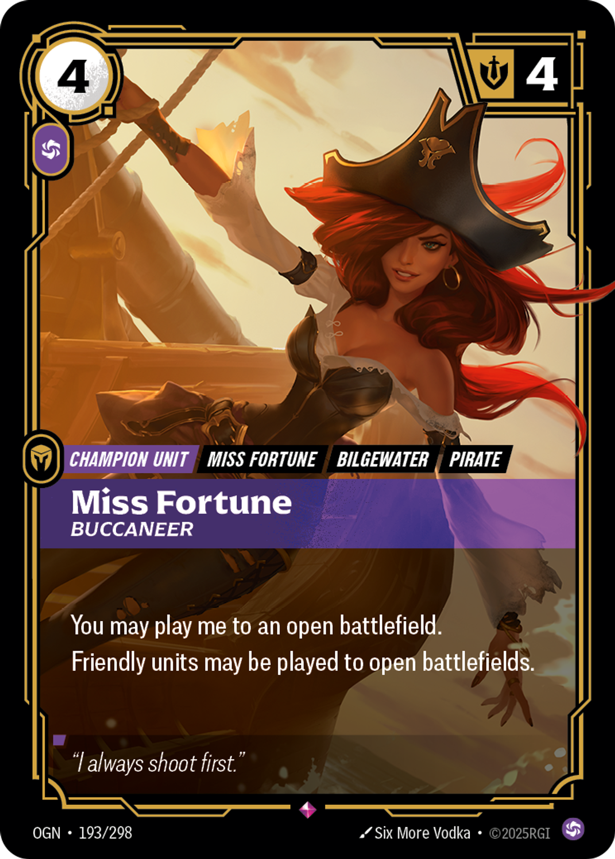 Miss Fortune, Buccaneer