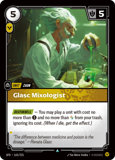 Glasc Mixologist — Spiritforged #165, art by Six More Vodka