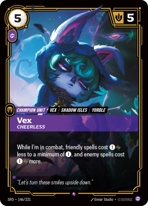 Vex - Cheerless — Spiritforged #146, art by Envar Studio