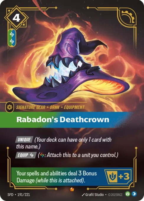 Rabadon's Deathcrown, SFD-191/221